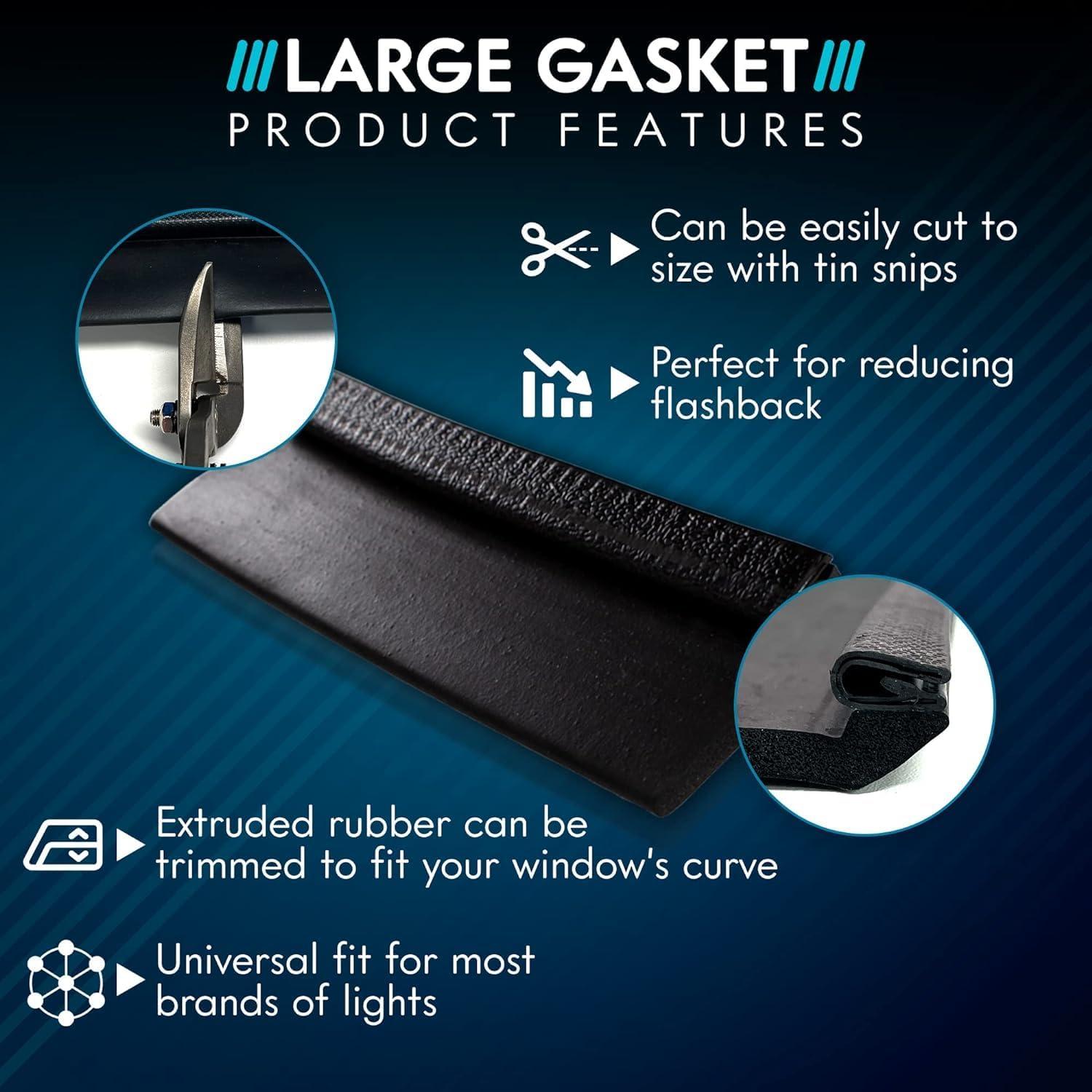 Junta de Luz de Visera UBL-AC-LG Negra 28.19x20.51cm