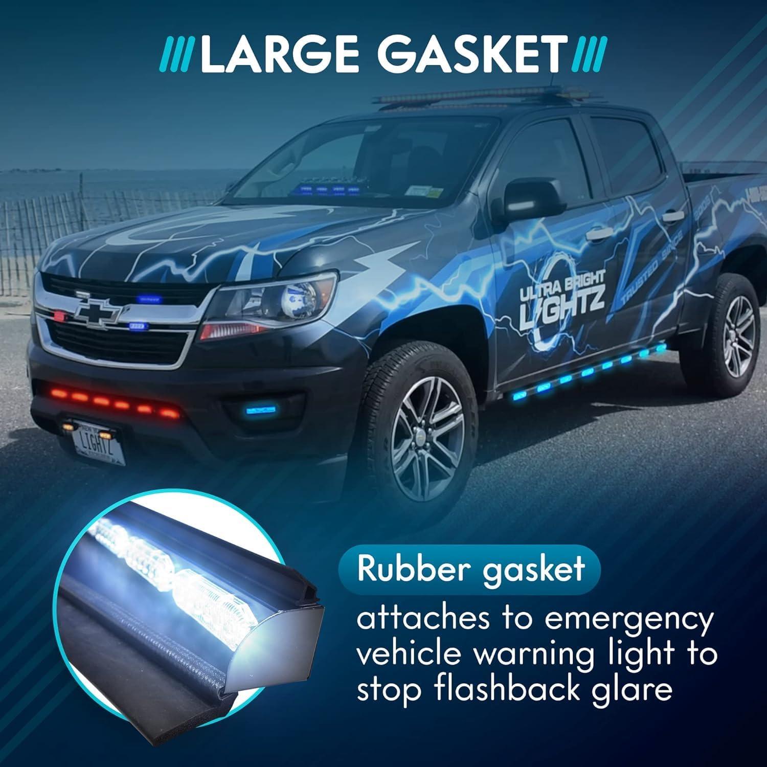 Junta de Luz de Visera UBL-AC-LG Negra 28.19x20.51cm