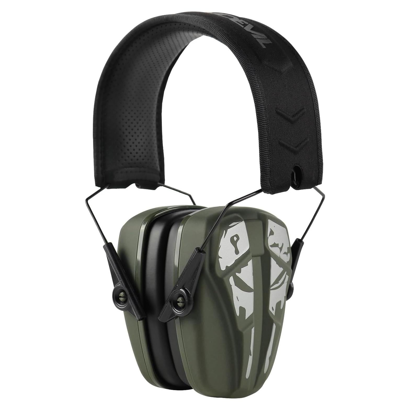 Orejeras Pasivas GREEN DEVIL Protección Auditiva 24dB Verde Militar