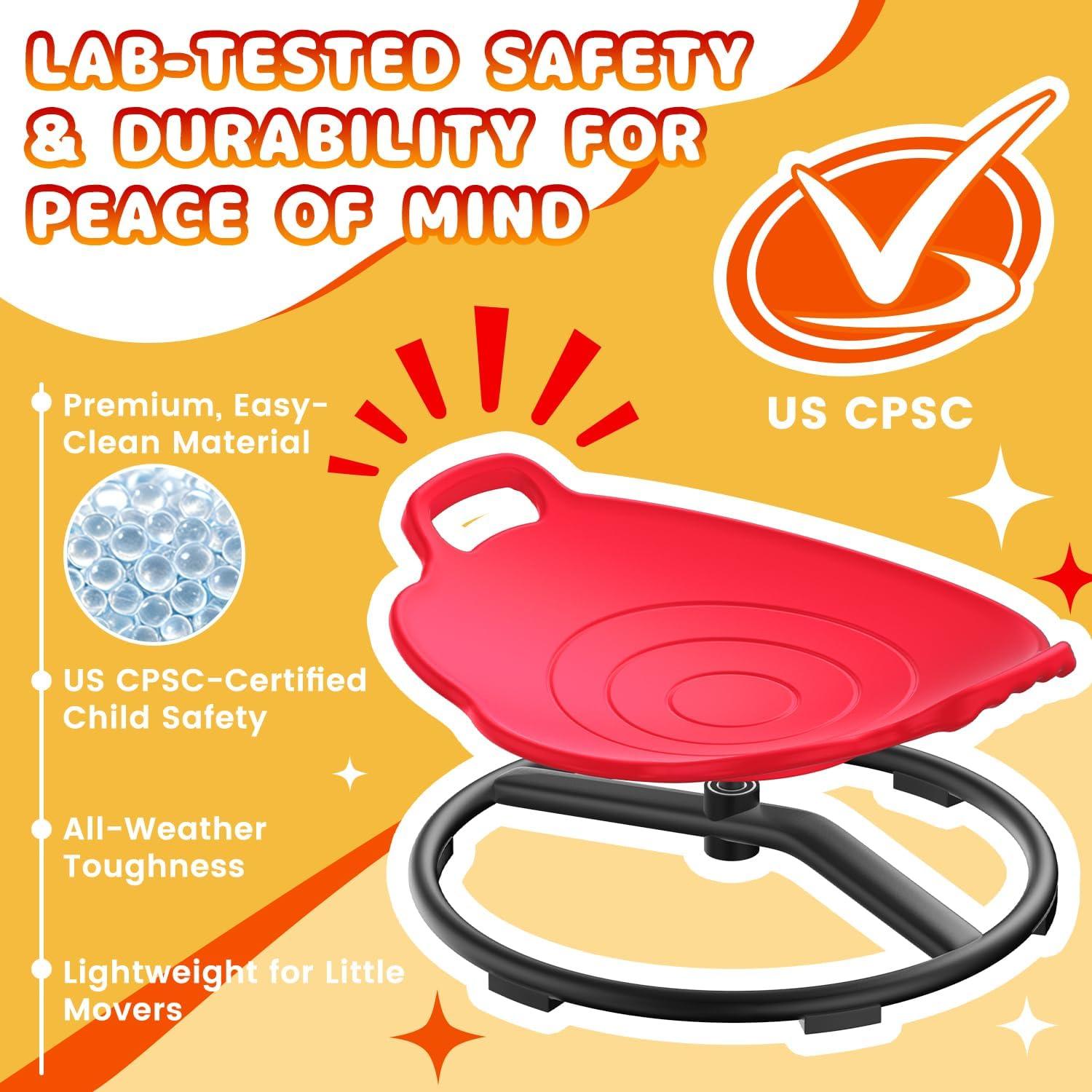 Silla giratoria sensorial para niños PURUYE Berry Spark