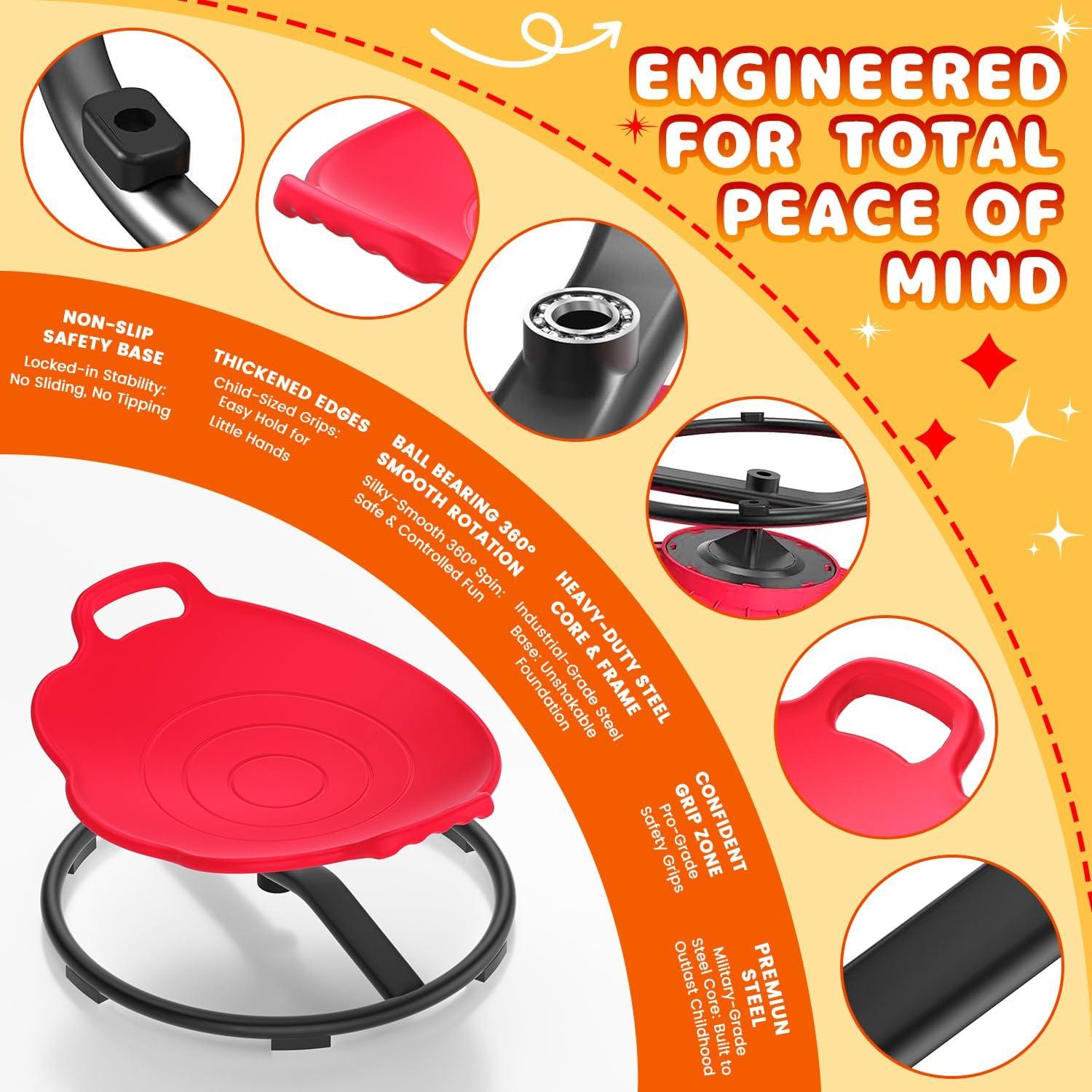 Silla giratoria sensorial para niños PURUYE Berry Spark