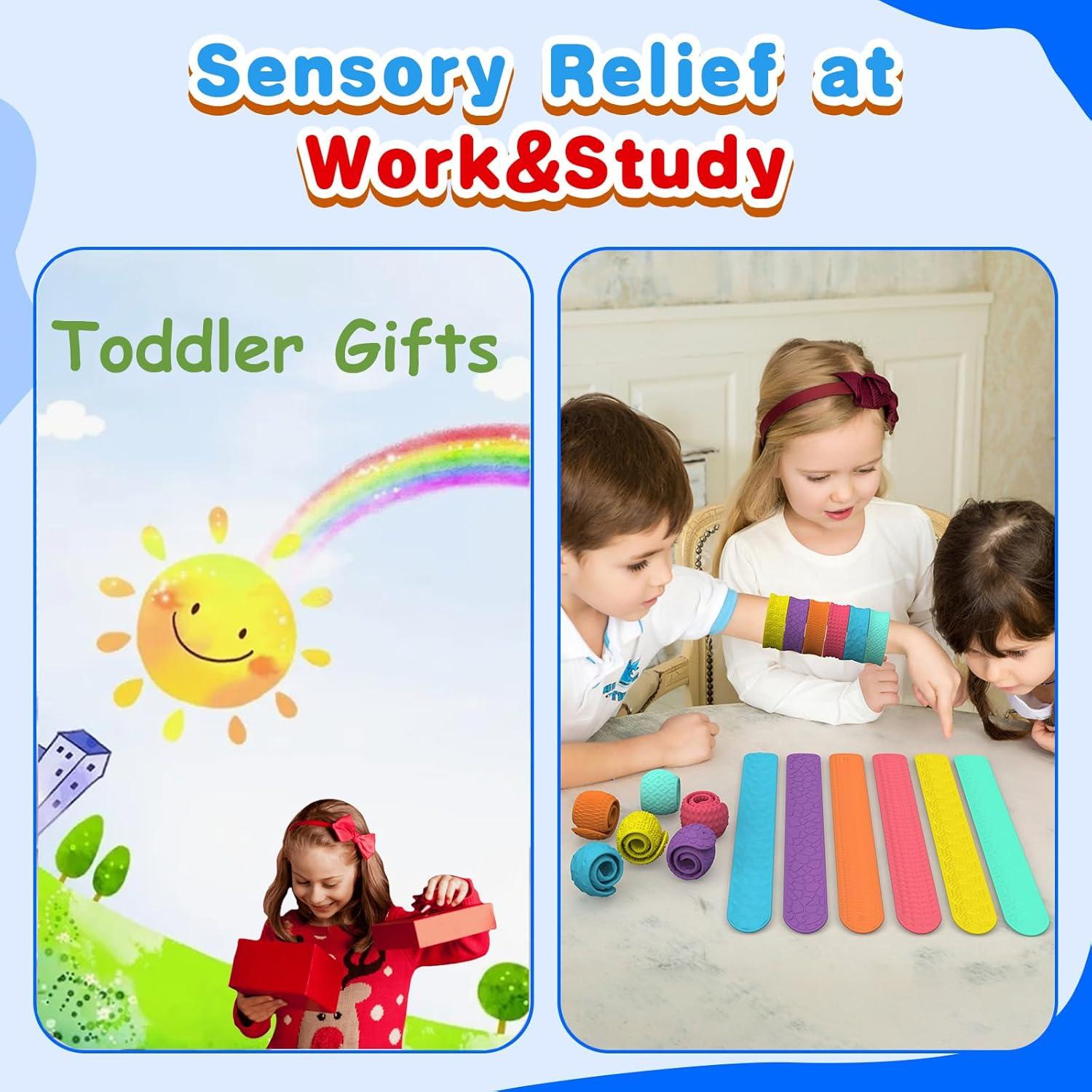 Muñequera Sensorial Calmante para Niños - Set de 6 Colores