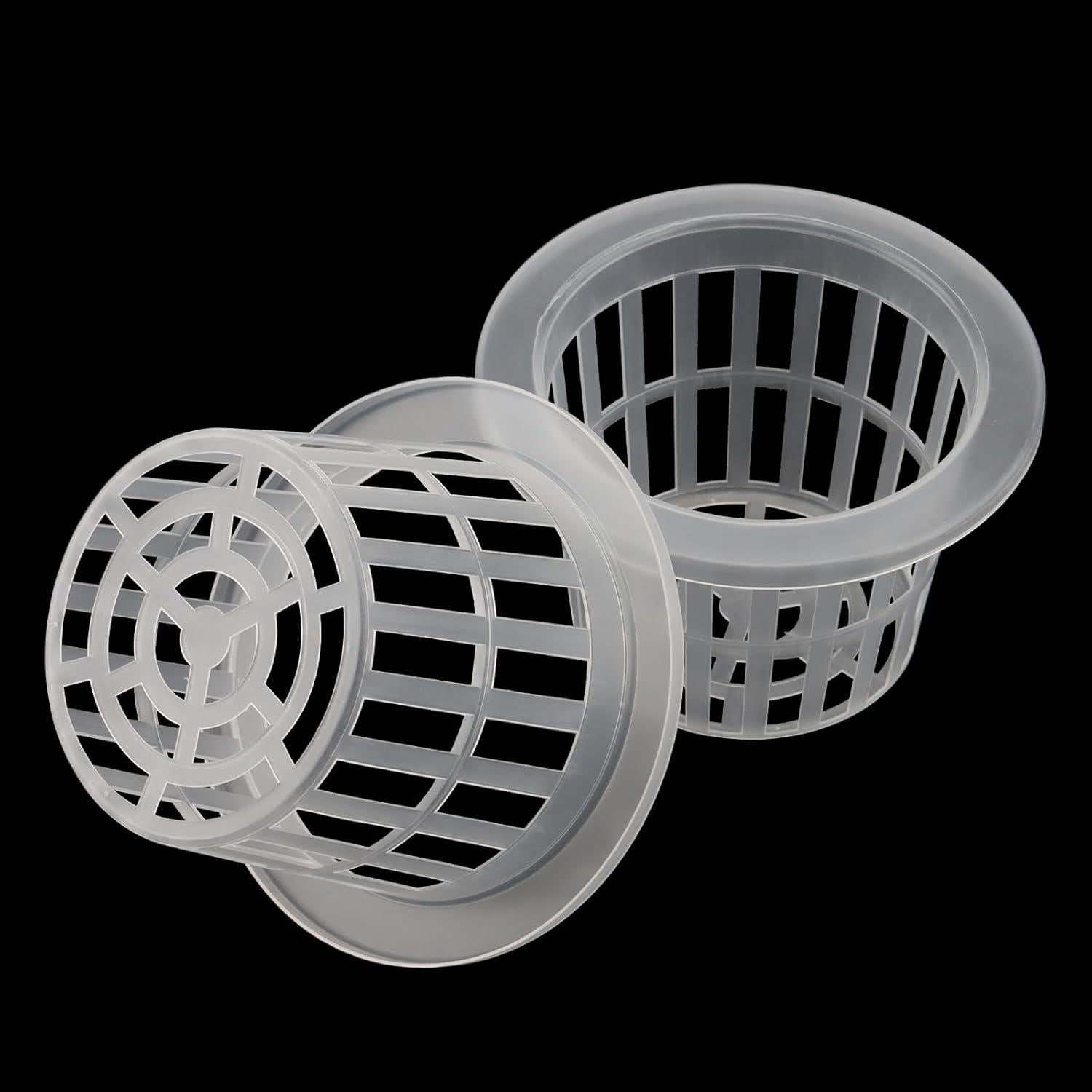 JOIKIT 50 Macetas de Plástico Transparentes 10.16 cm Hidroponía