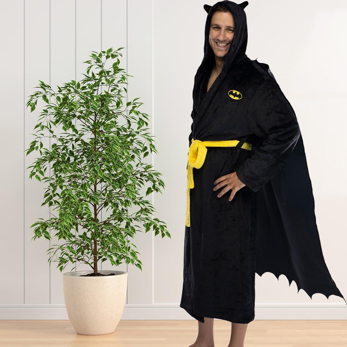 Bata de Baño de Superhéroe Intimo Batman con Capucha