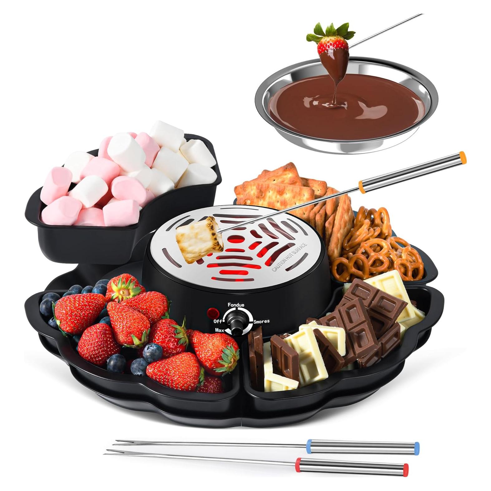 Horno eléctrico 2 en 1 CHOCOSMORE para S'mores y fondue