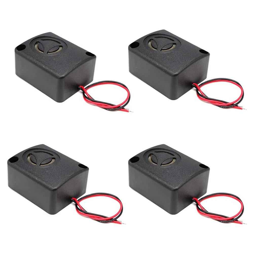 4 Piezas Alarma Piezo 110dB ShangHJ 12V Seguridad Antirrobo