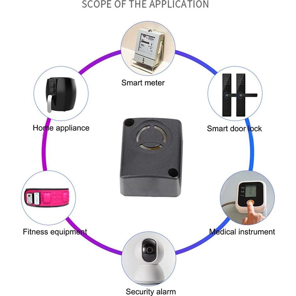 4 Piezas Alarma Piezo 110dB ShangHJ 12V Seguridad Antirrobo