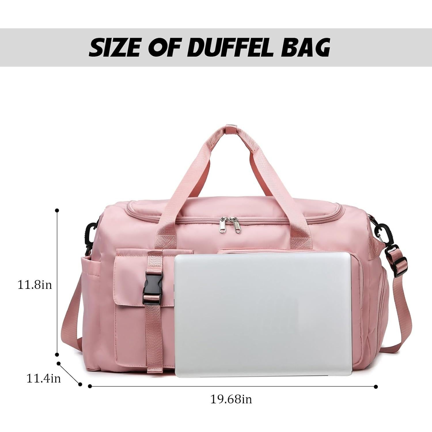 Bolsa de Deporte Eslcorri Duffle Unisex 42L Verde/Rosa