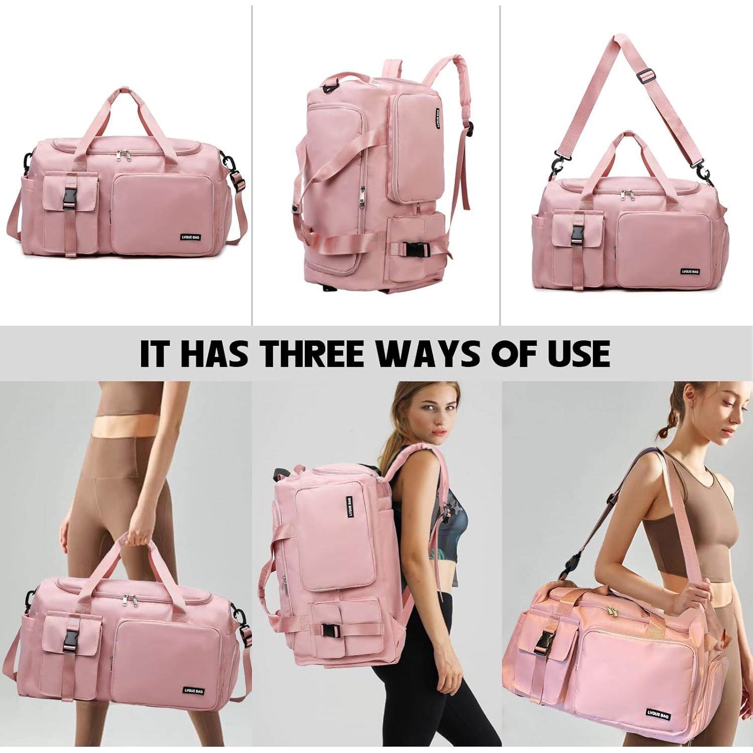 Bolsa de Deporte Eslcorri Duffle Unisex 42L Verde/Rosa