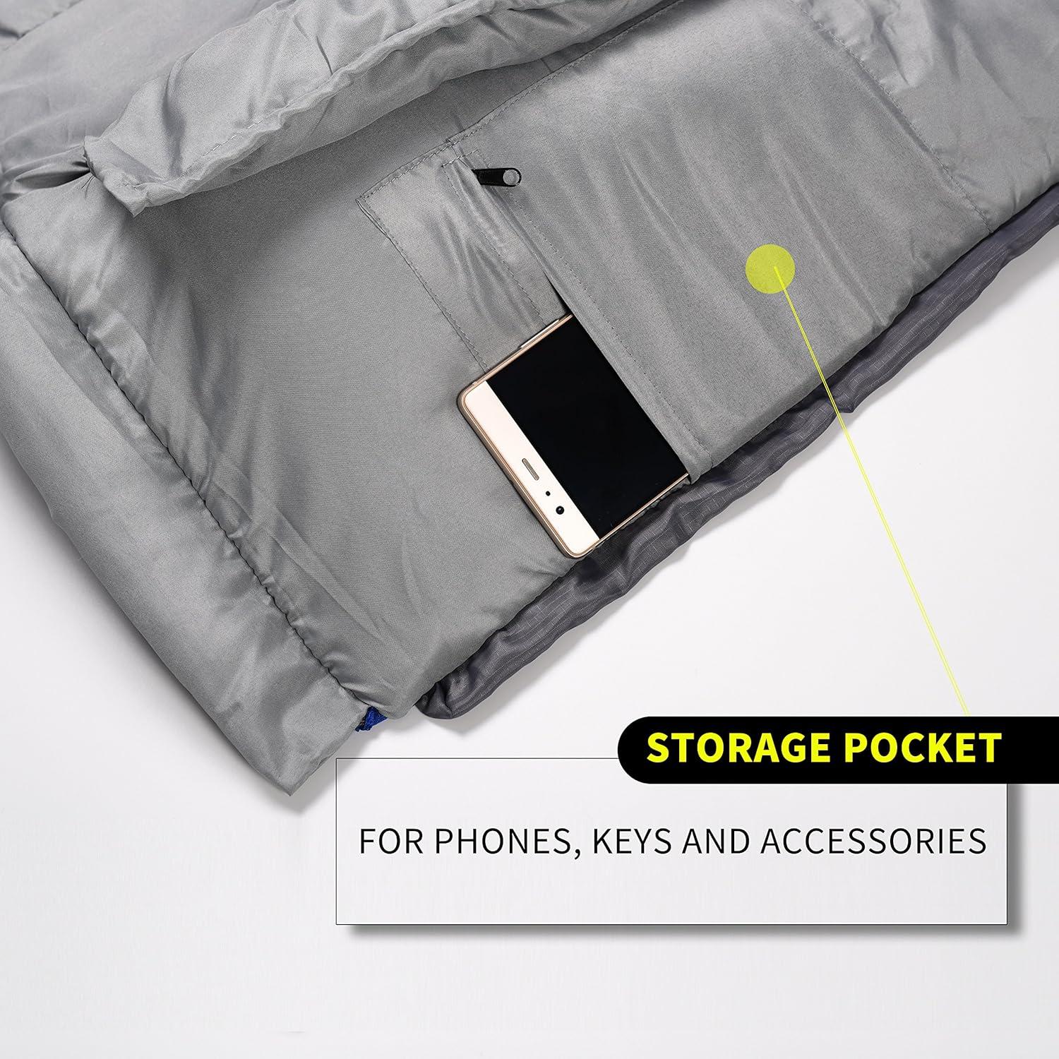 Saco de dormir Rioyalo 450GSM para invierno 0°C - Adultos