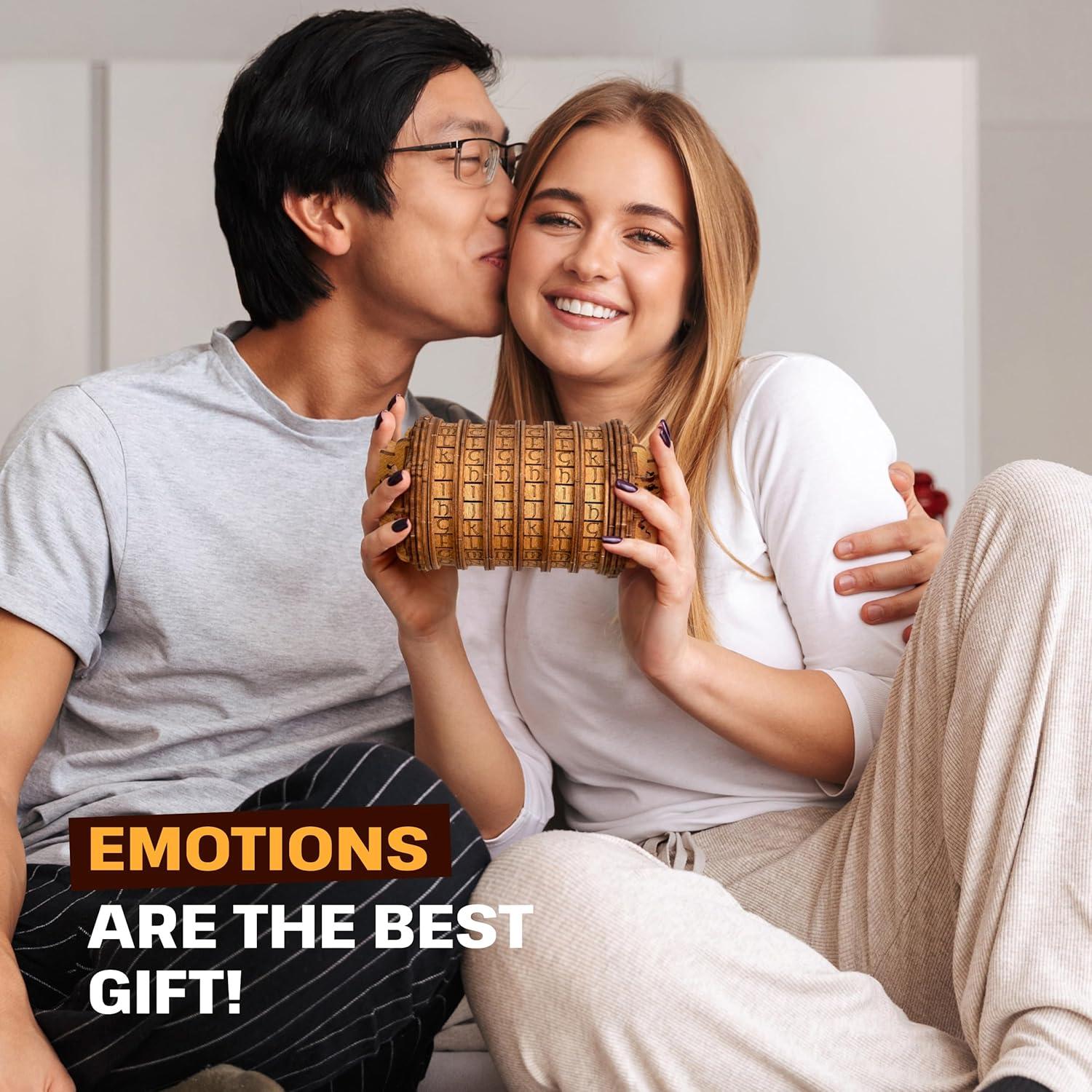 Cryptex ESC WELT - Caja de Regalo Secreta de Madera