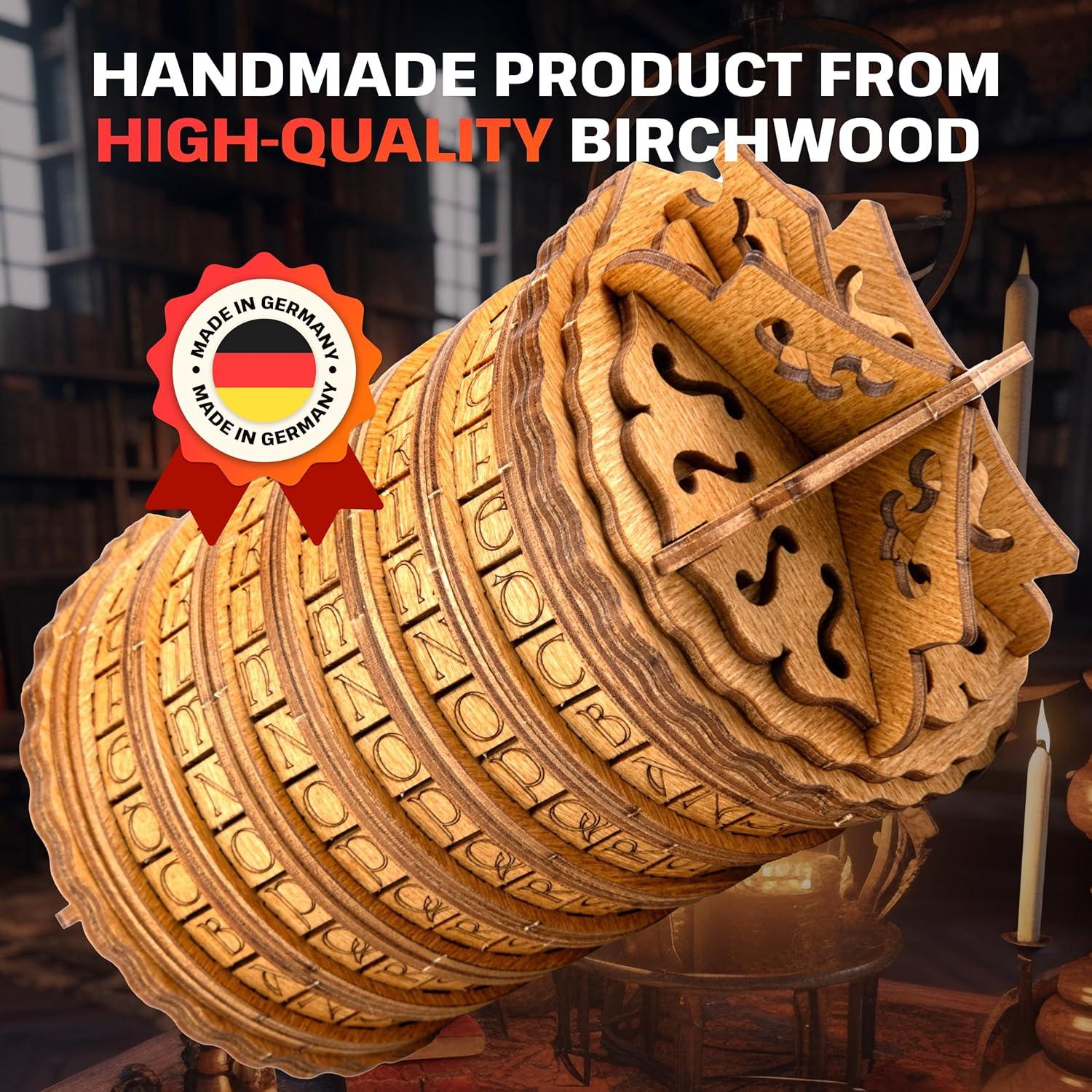 Cryptex ESC WELT - Caja de Regalo Secreta de Madera