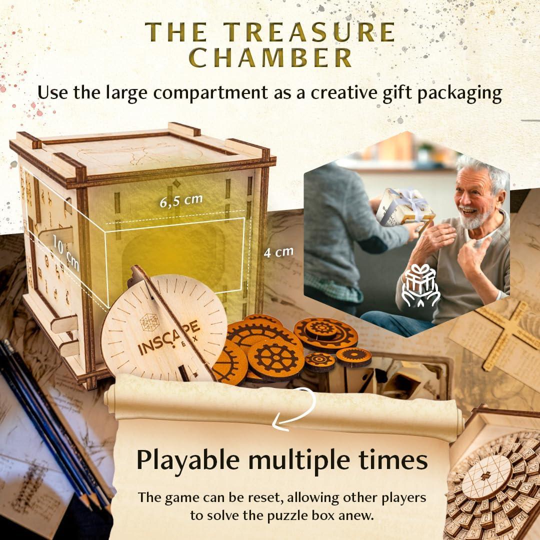 Rompecabezas INSCAPE Da Vinci - Juego de Escape en Caja