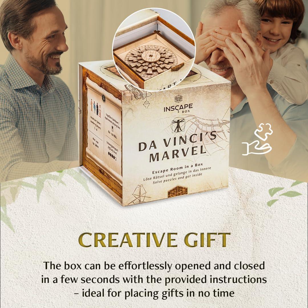 Rompecabezas INSCAPE Da Vinci - Juego de Escape en Caja