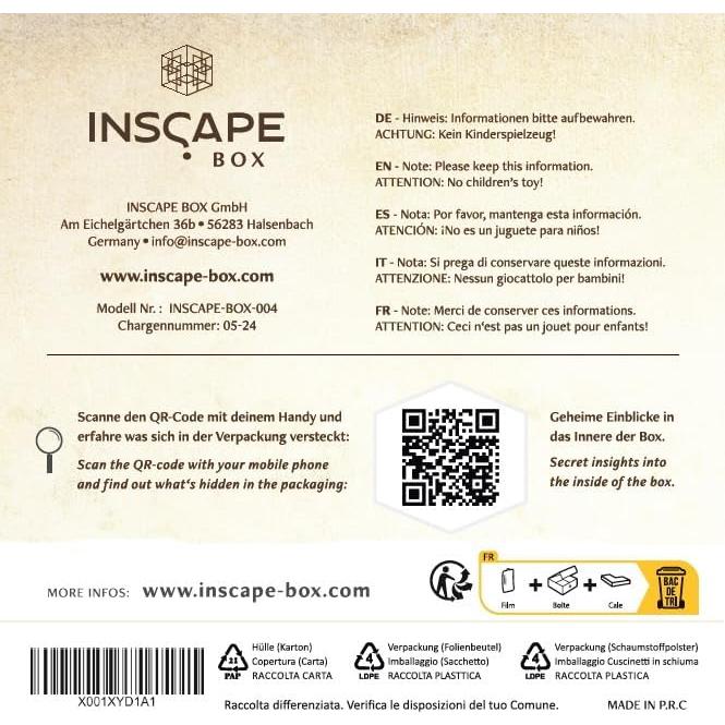 Rompecabezas INSCAPE Da Vinci - Juego de Escape en Caja