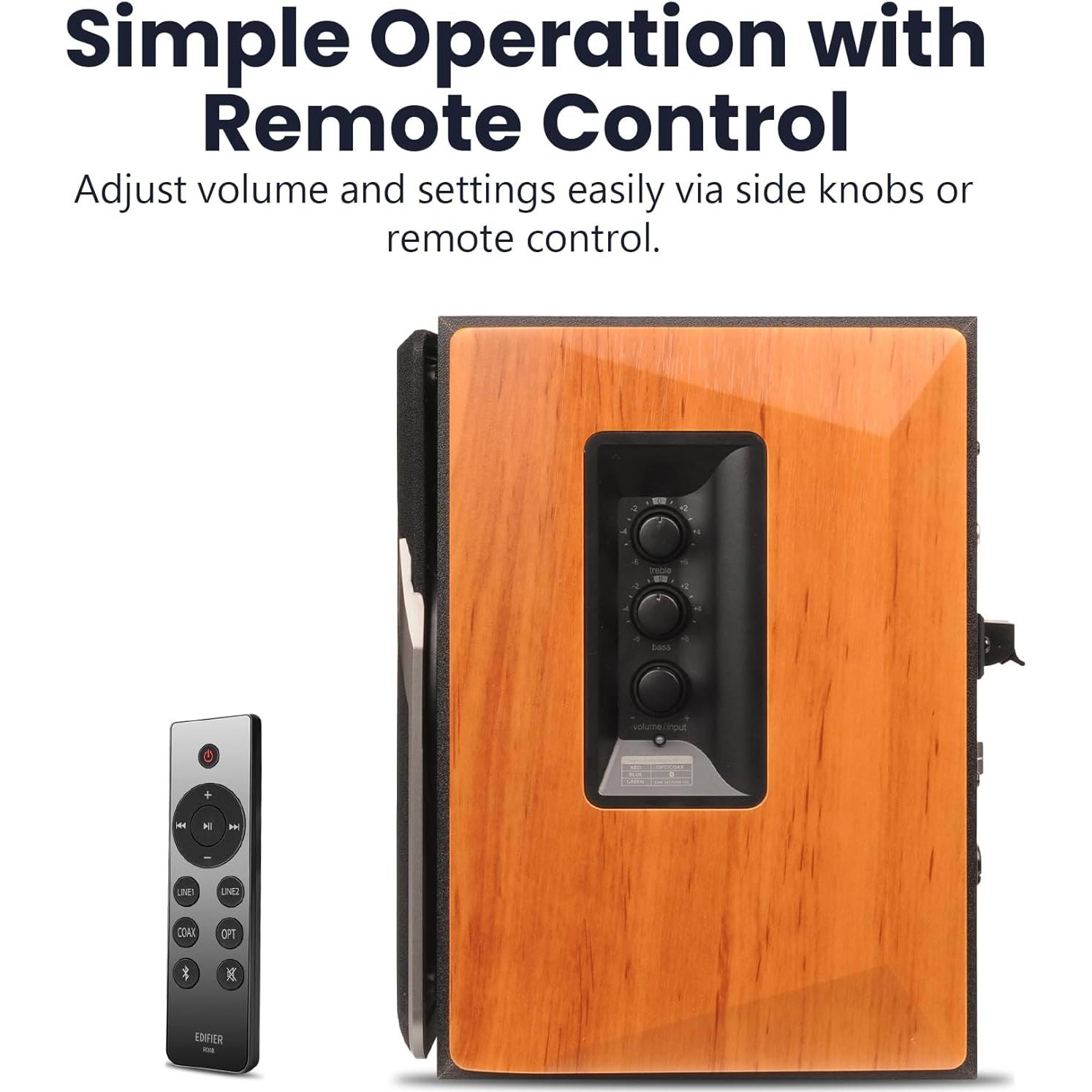 Altavoces Edifier R1380DB 2.0 Activos Bluetooth 42W RMS Madera