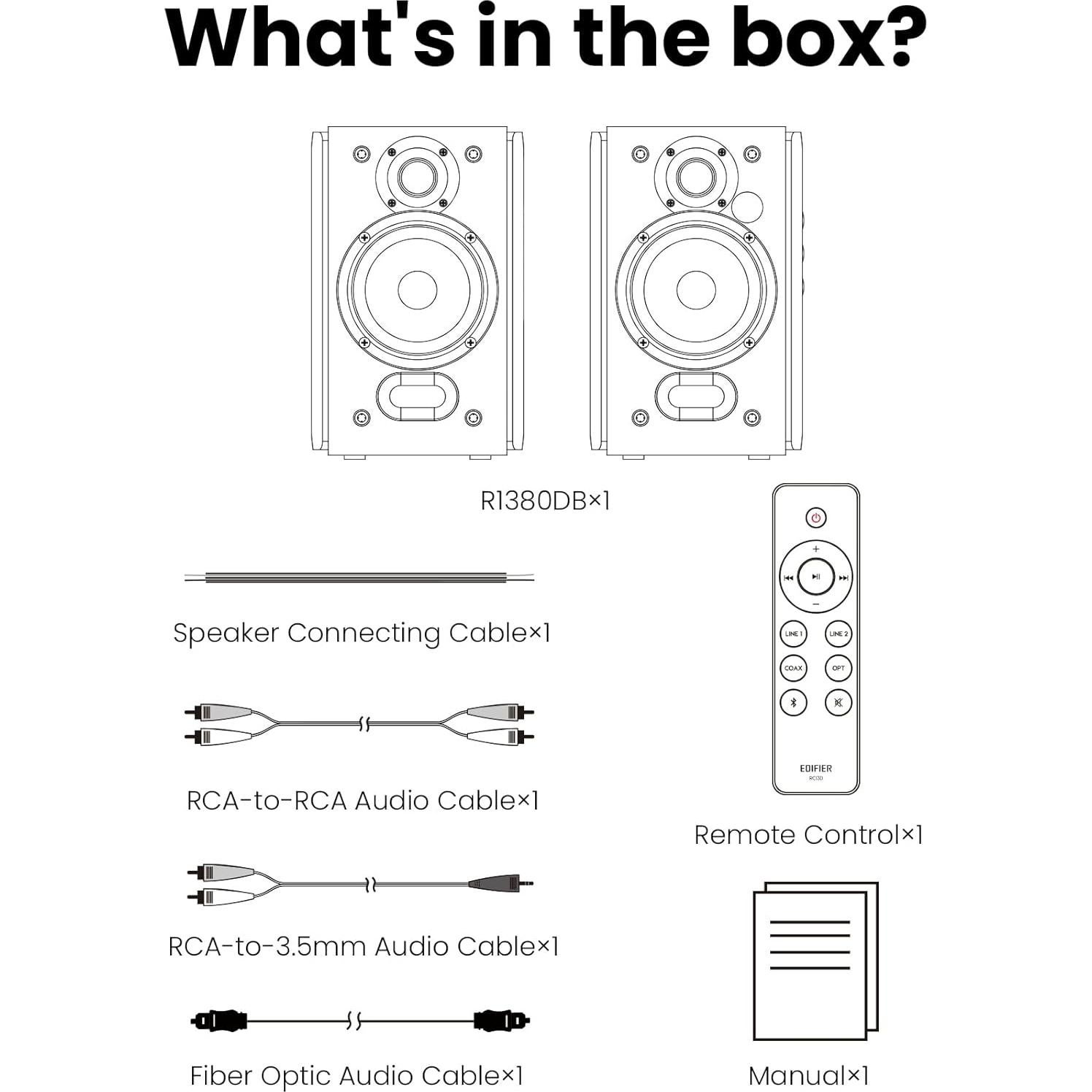 Altavoces Edifier R1380DB 2.0 Activos Bluetooth 42W RMS Madera