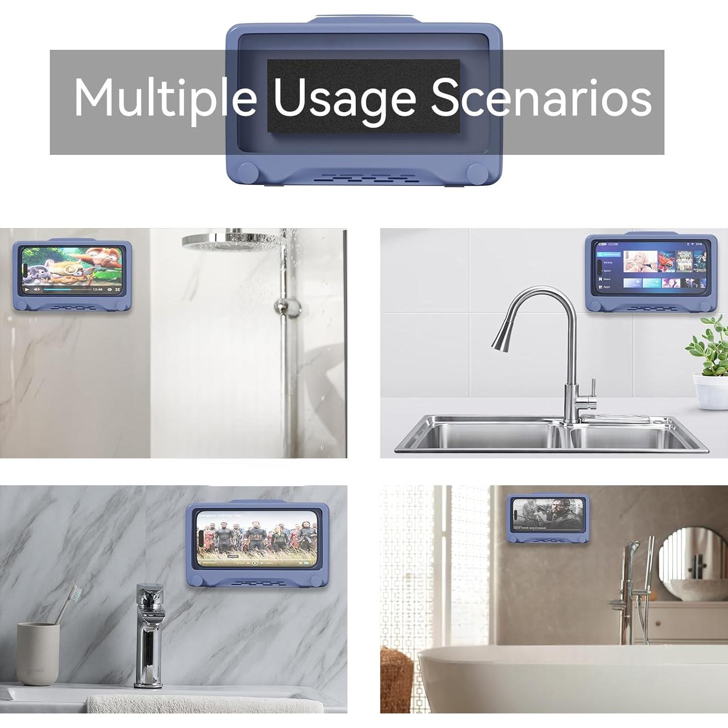 Soporte para Teléfono de Ducha Impermeable SHENZHEN 360° Ajustable