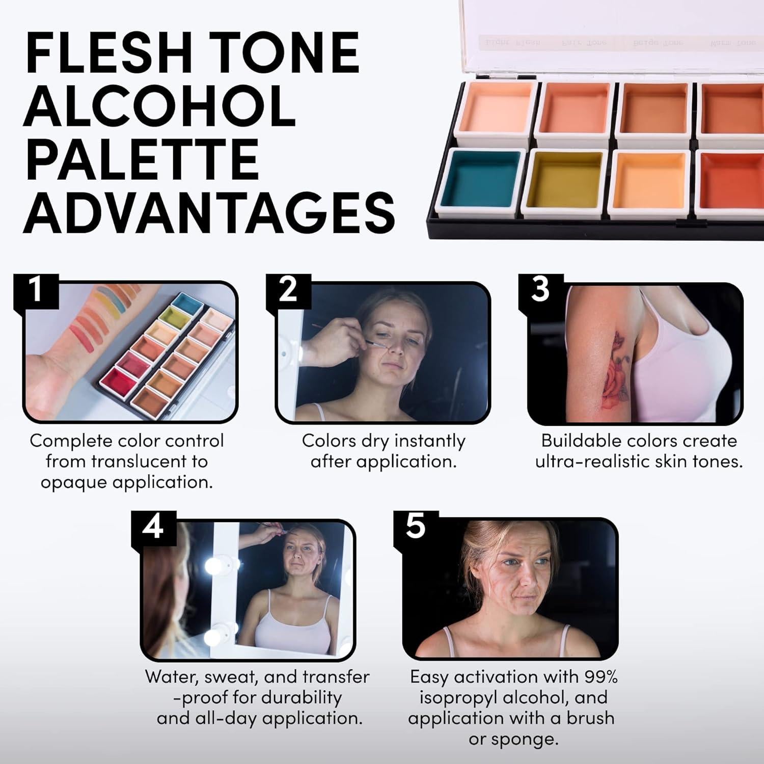 Paleta de Tonos de Piel Narrative Cosmetics 12 Colores SFX