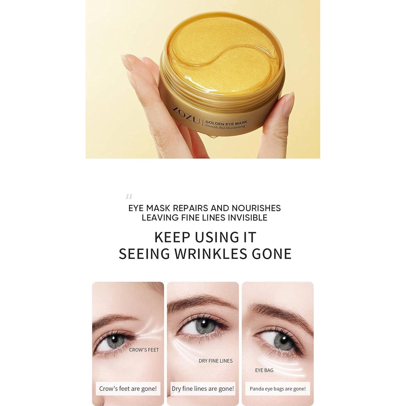 Parche para Ojos Green Cosmos 24K - 30 Pares Hidratantes