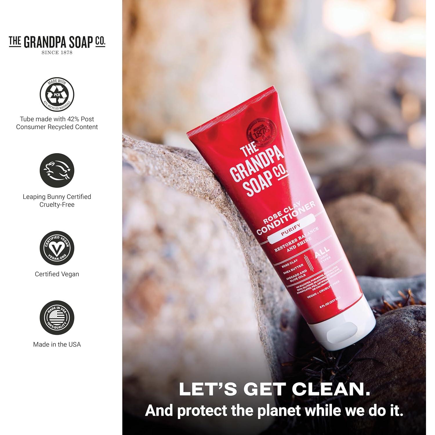 Acondicionador Purificante The Grandpa Soap 236.6 ml x2 - Vegano