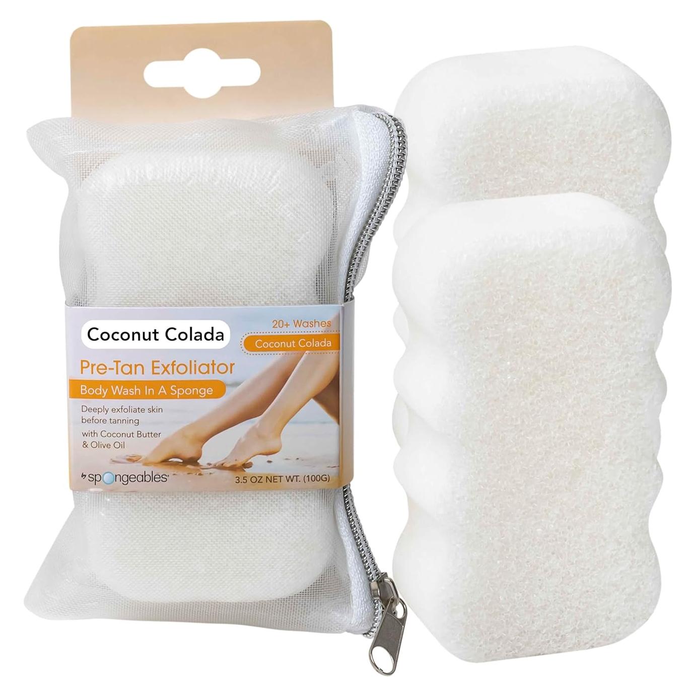 Esponjas Exfoliantes Spongeables Colada de Coco 20+ Unidades