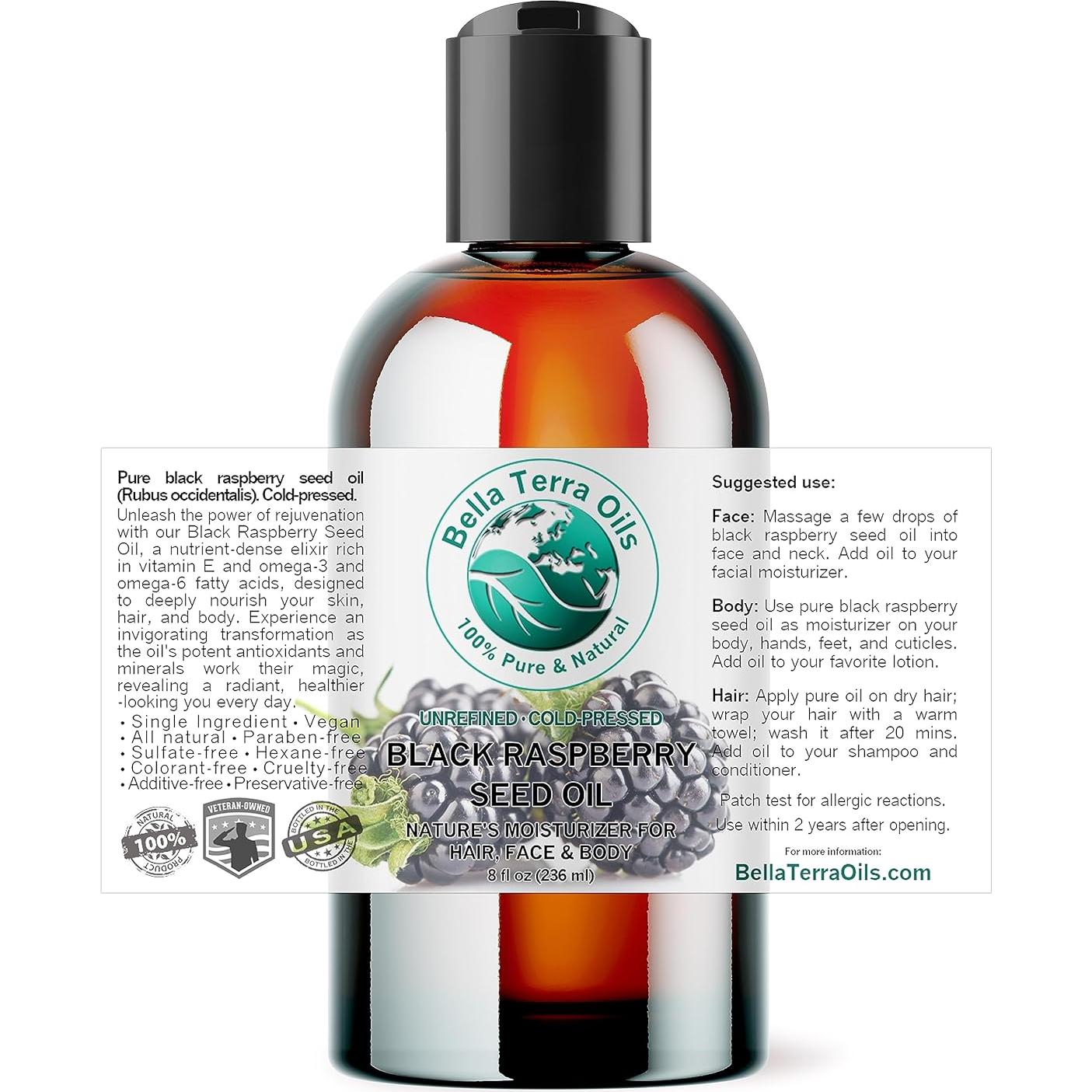 Aceite de Semilla de Frambuesa Negra Bella Terra 236 ml - Natural