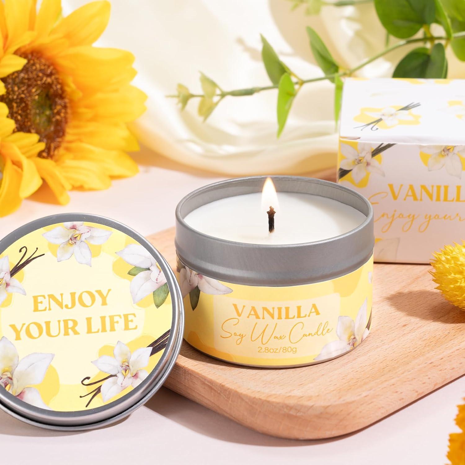 Cesta de Regalo de Spa Relajante GiftPeak Vainilla 9PCS