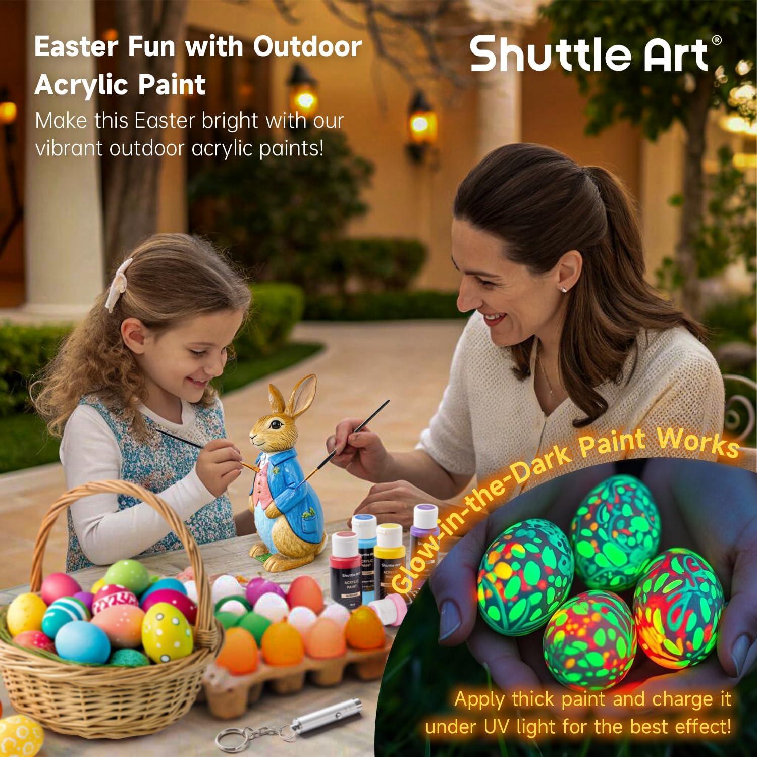Conjunto de Pintura Acrílica Exterior Shuttle Art 25 Colores 60ml