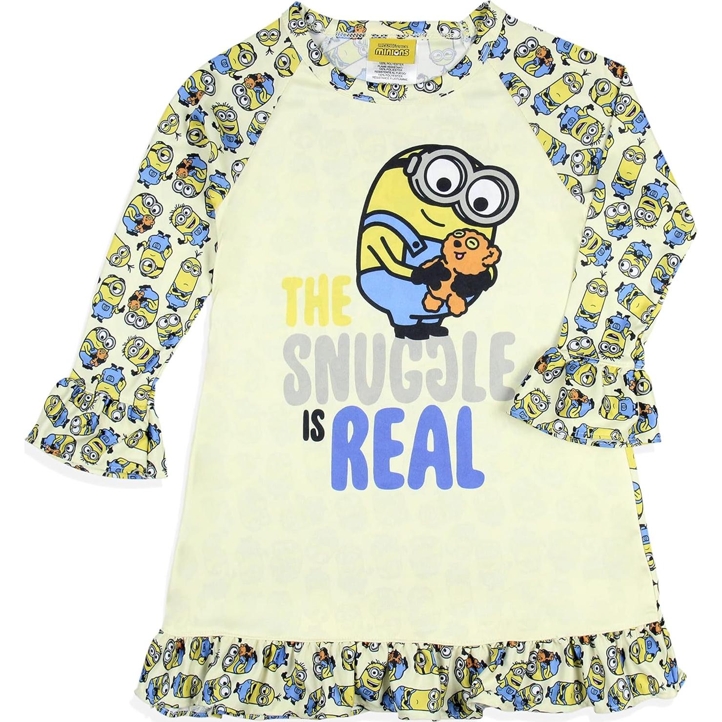 Vestido de Noche para Niñas Minions Intimo 2T Blanco Roto