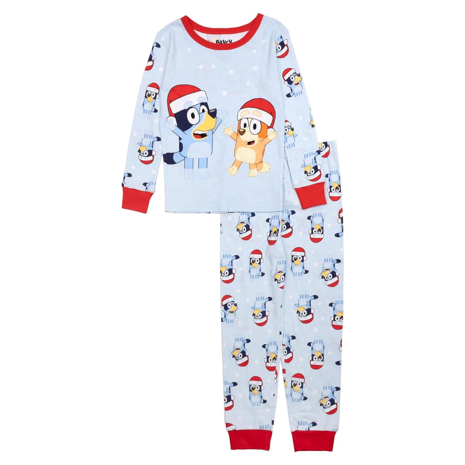 Pijama de Algodón Unisex Bluey 2 Piezas para Niños 3T