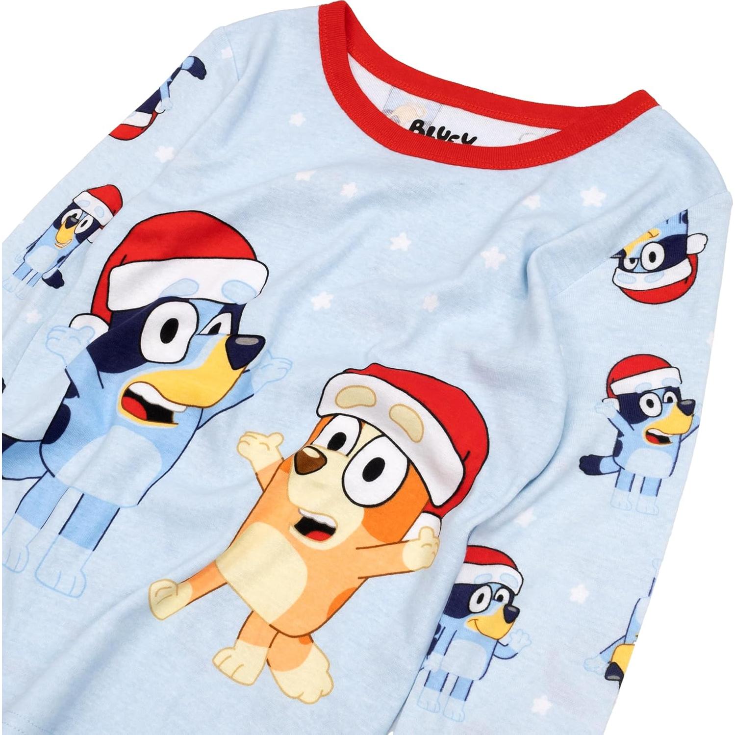 Pijama de Algodón Unisex Bluey 2 Piezas para Niños 3T