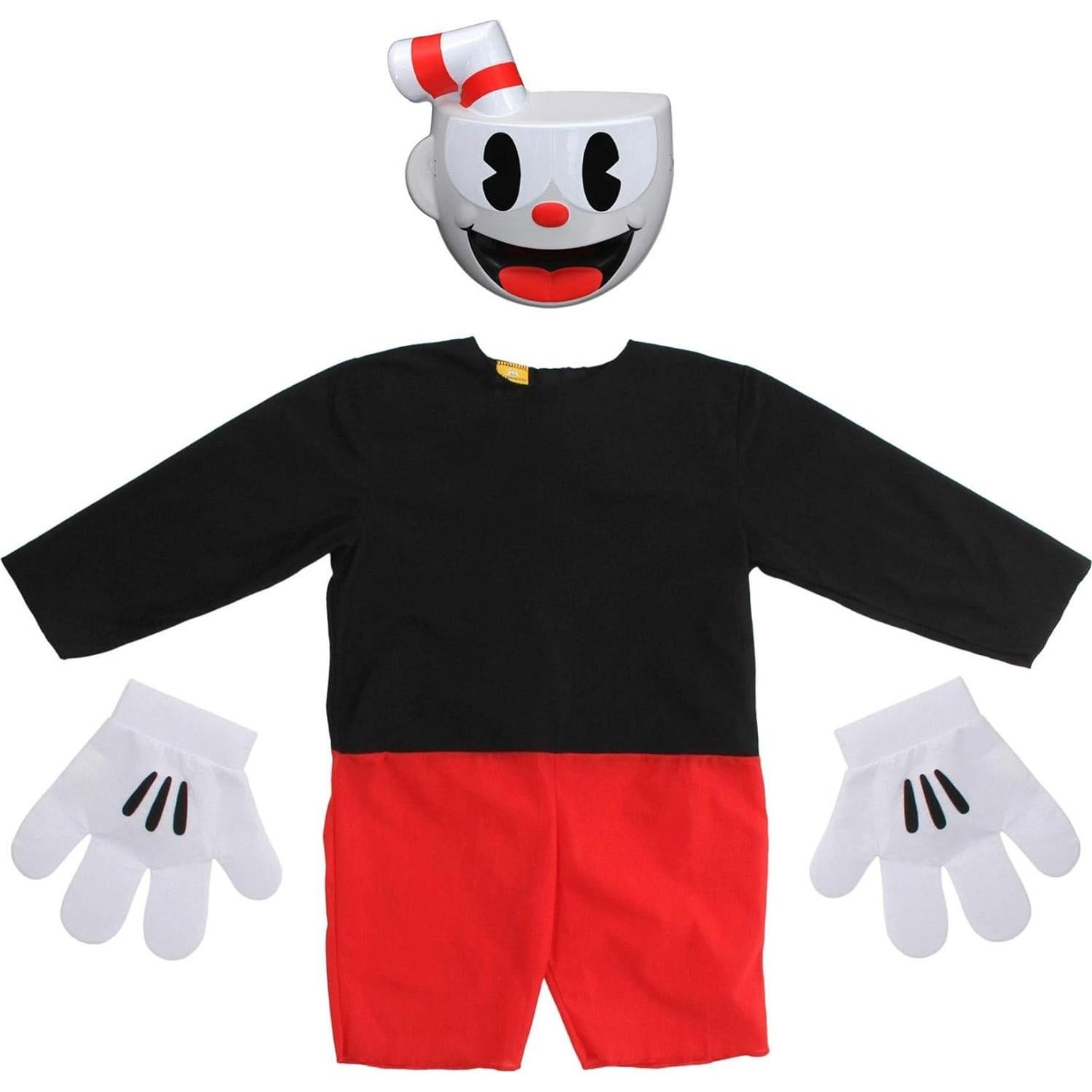Disfraz de Cuphead para Niños Elope - X-Pequeño, 100% Poliester