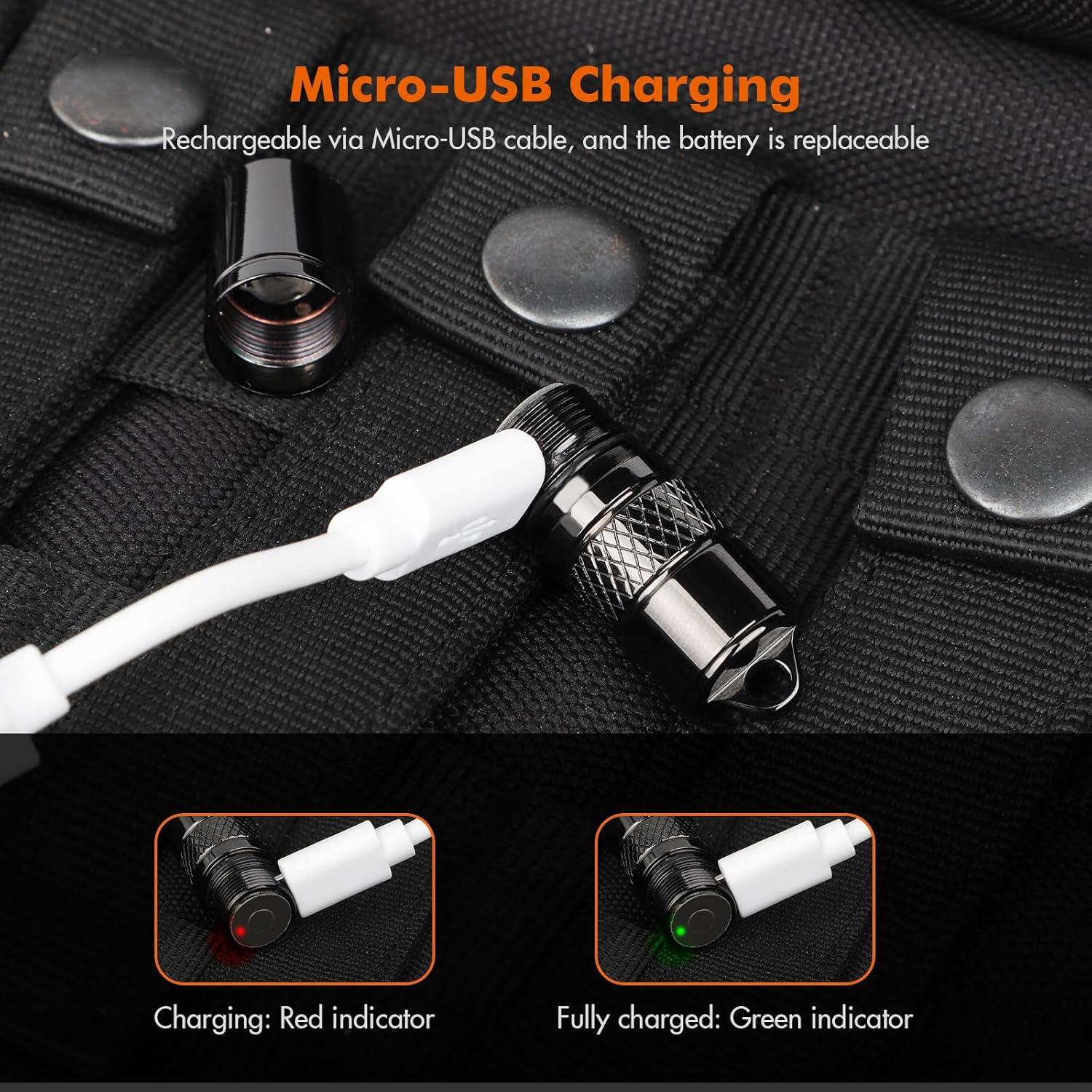 Linterna de Llavero Brinyte M18 Mini Recargable 110 Lúmenes