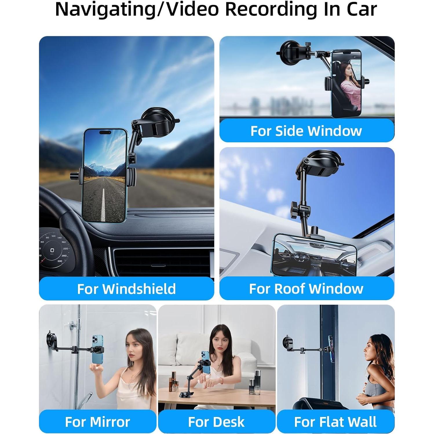 Soporte para Teléfono de Coche xuenair C26 Ajustable 4.7-7.2"