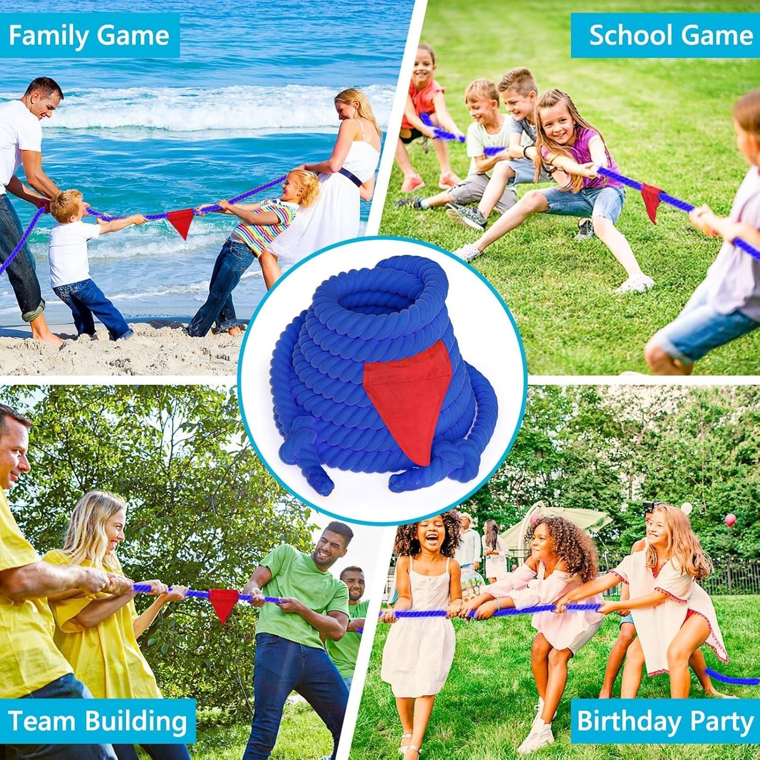 Tira de Guerra X XBEN 7.62m Azul para Niños y Adultos