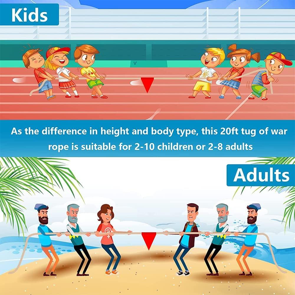 Tira de Guerra X XBEN 7.62m Azul para Niños y Adultos