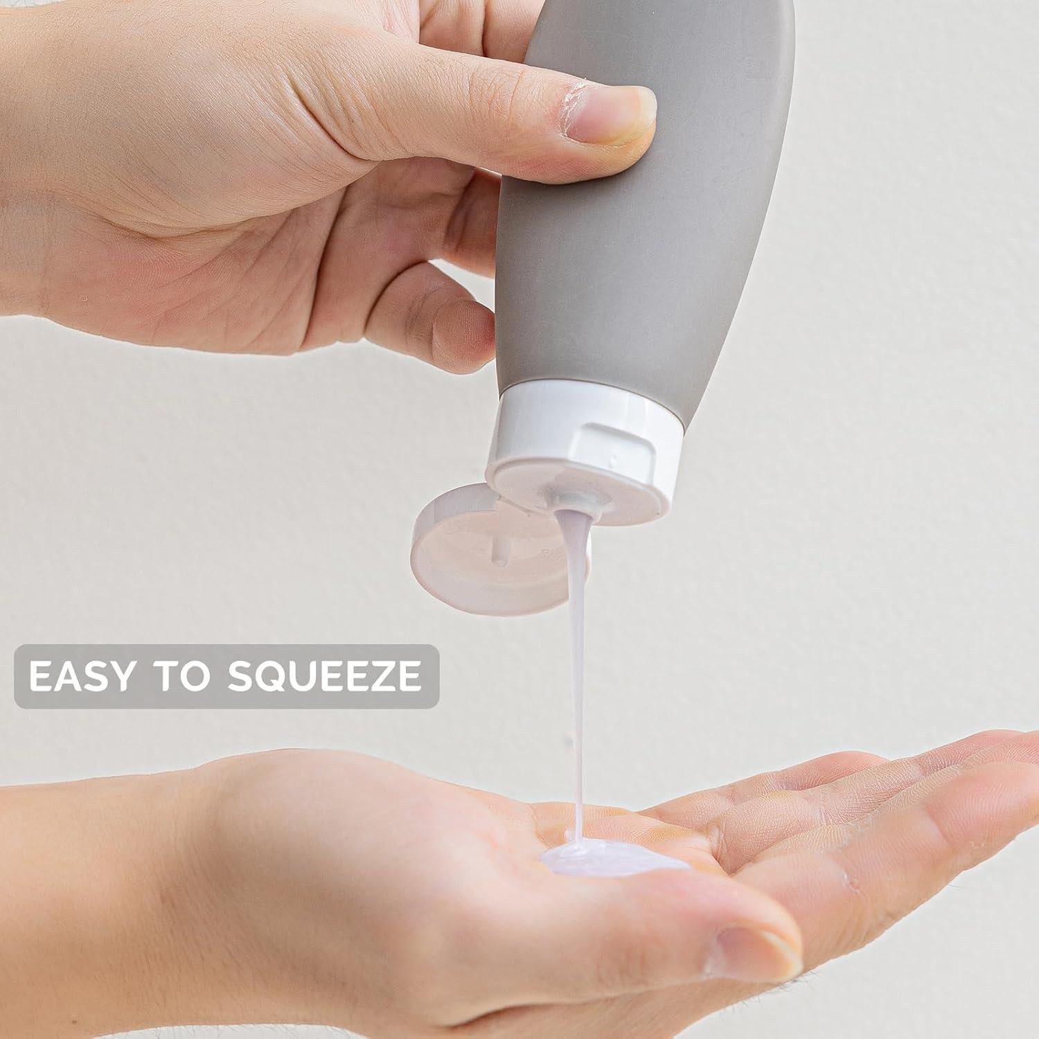 Botellas de Viaje DEWSENSI 6 Pack 2 oz Aprobadas por TSA