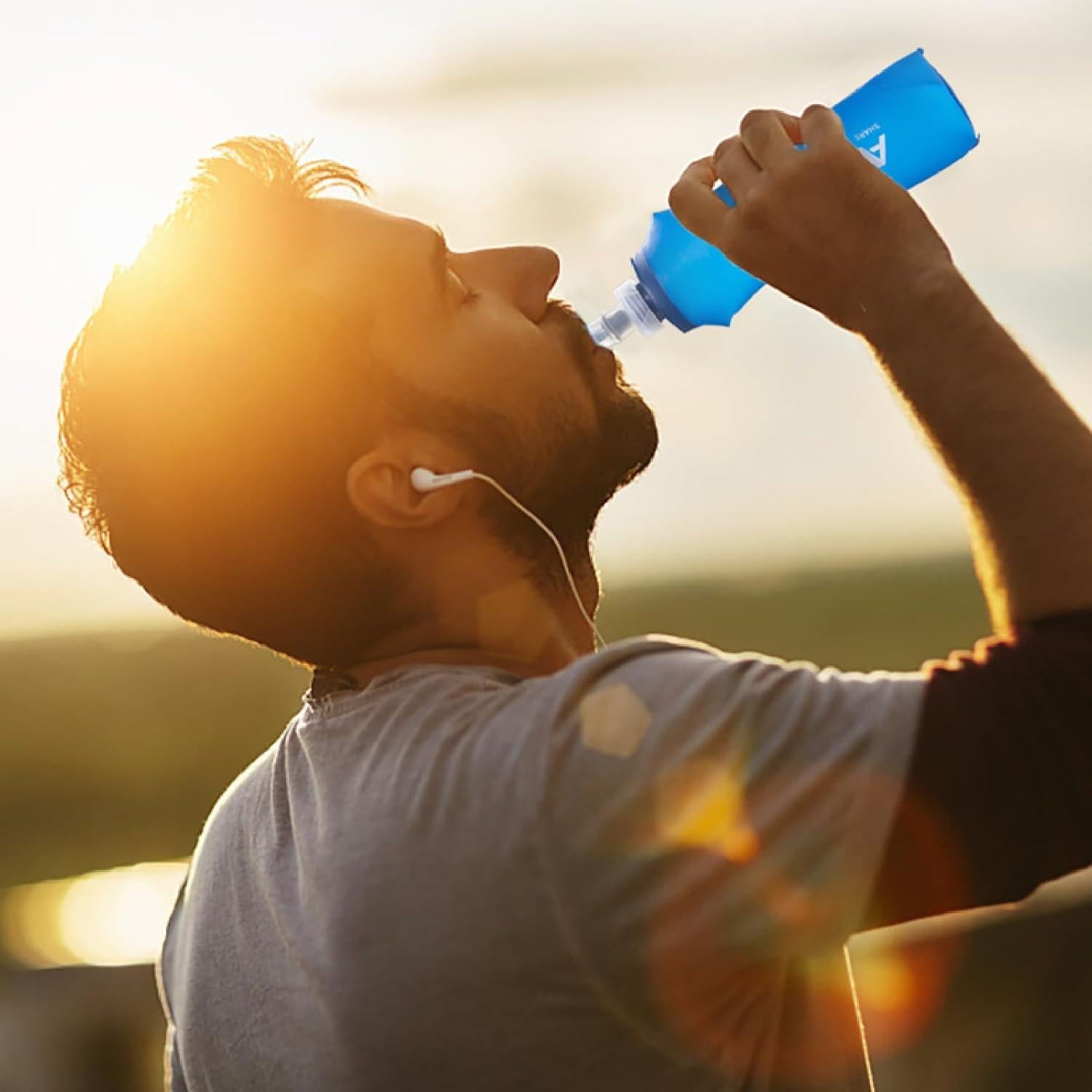 Botella de Agua Colapsable YAPJEB Soft Flask 250ml TPU