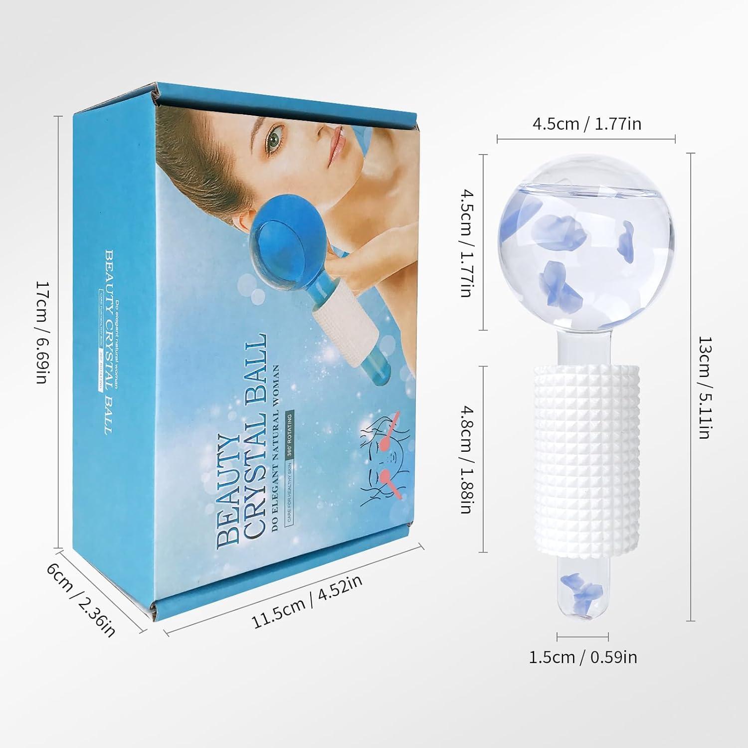 Esferas de Hielo Facial Ylowcoo 2PCS Azul - Masaje Antienvejecimiento
