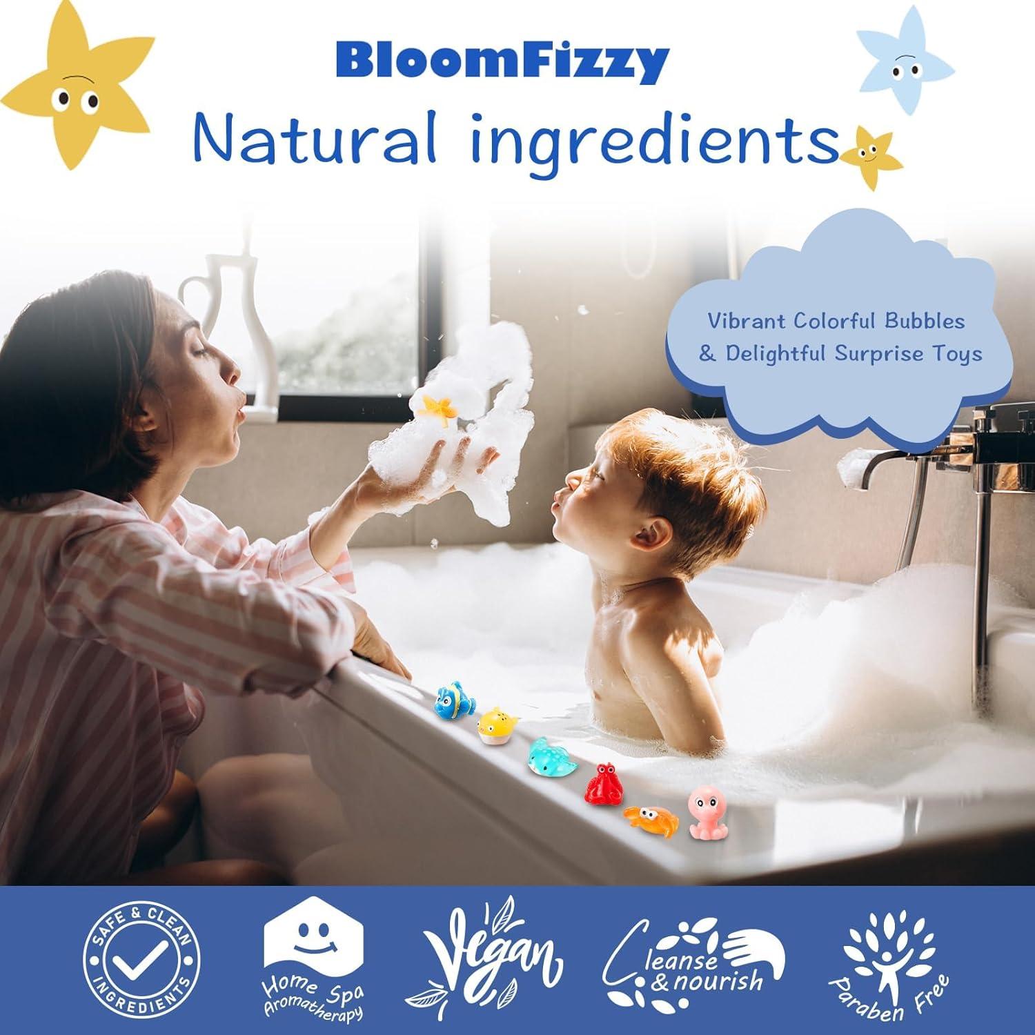 Set de 15 Bombas de Baño BloomFizzy con Juguetes Ocultos