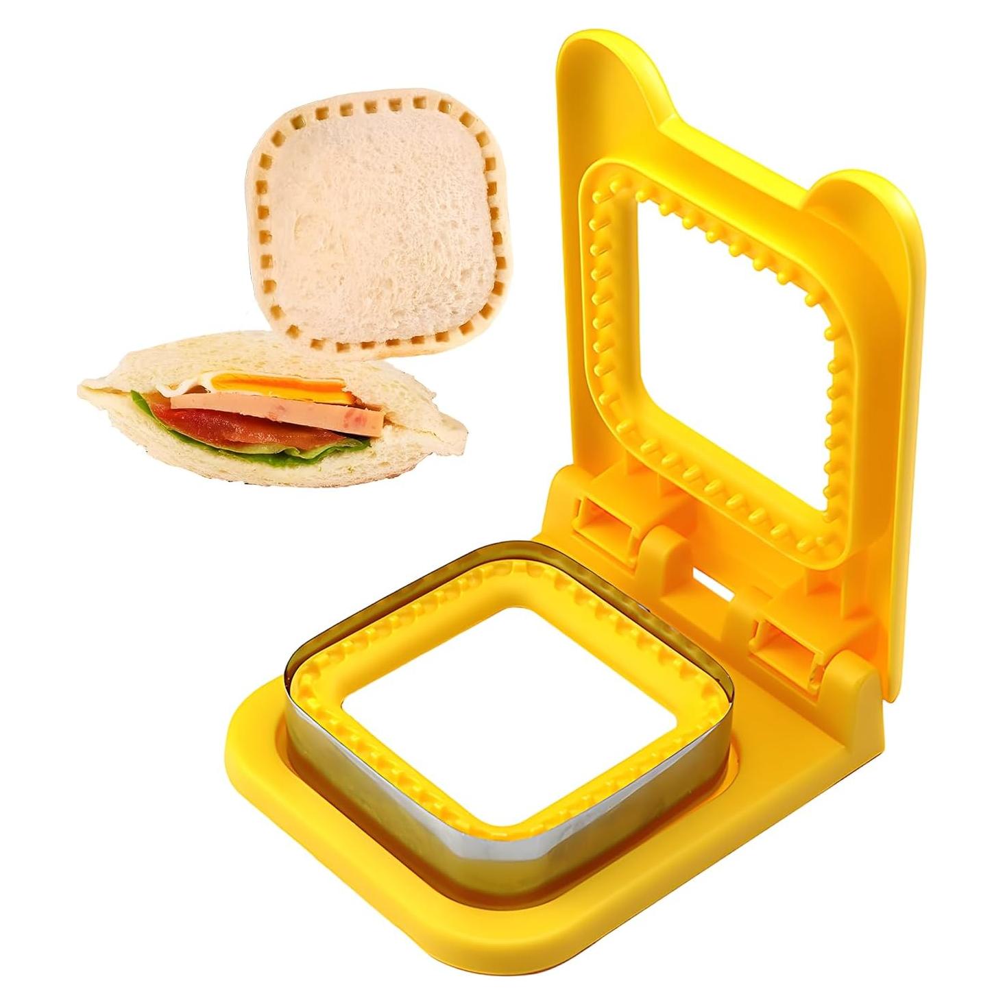 Cortador y Sellador de Sándwich 2-en-1 smrtcol Amarillo