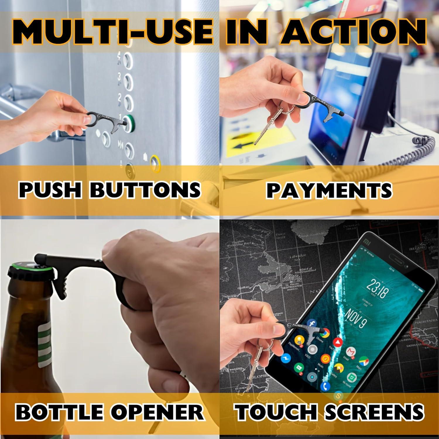 Abridor de Puertas Sin Contacto Alien System - 4 Paquetes