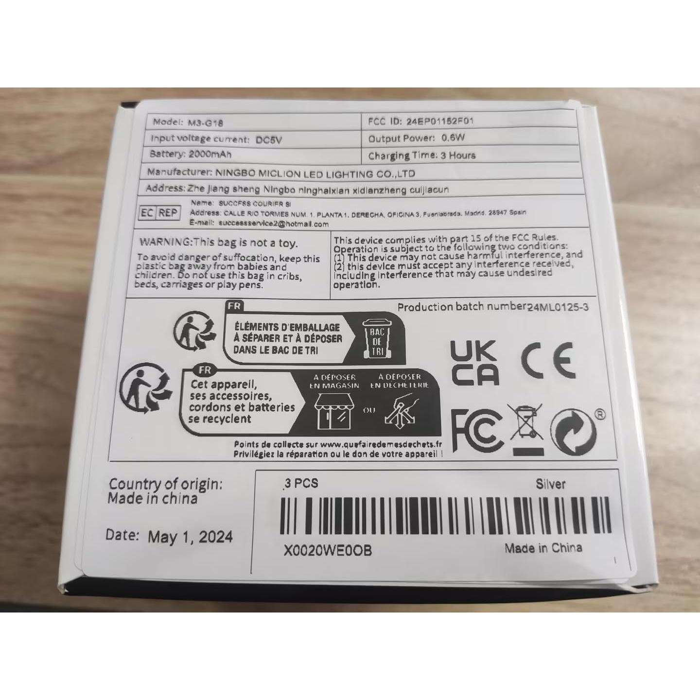 Luces Puck LED Recargables MEKKLEON 3 Pcs Control Remoto