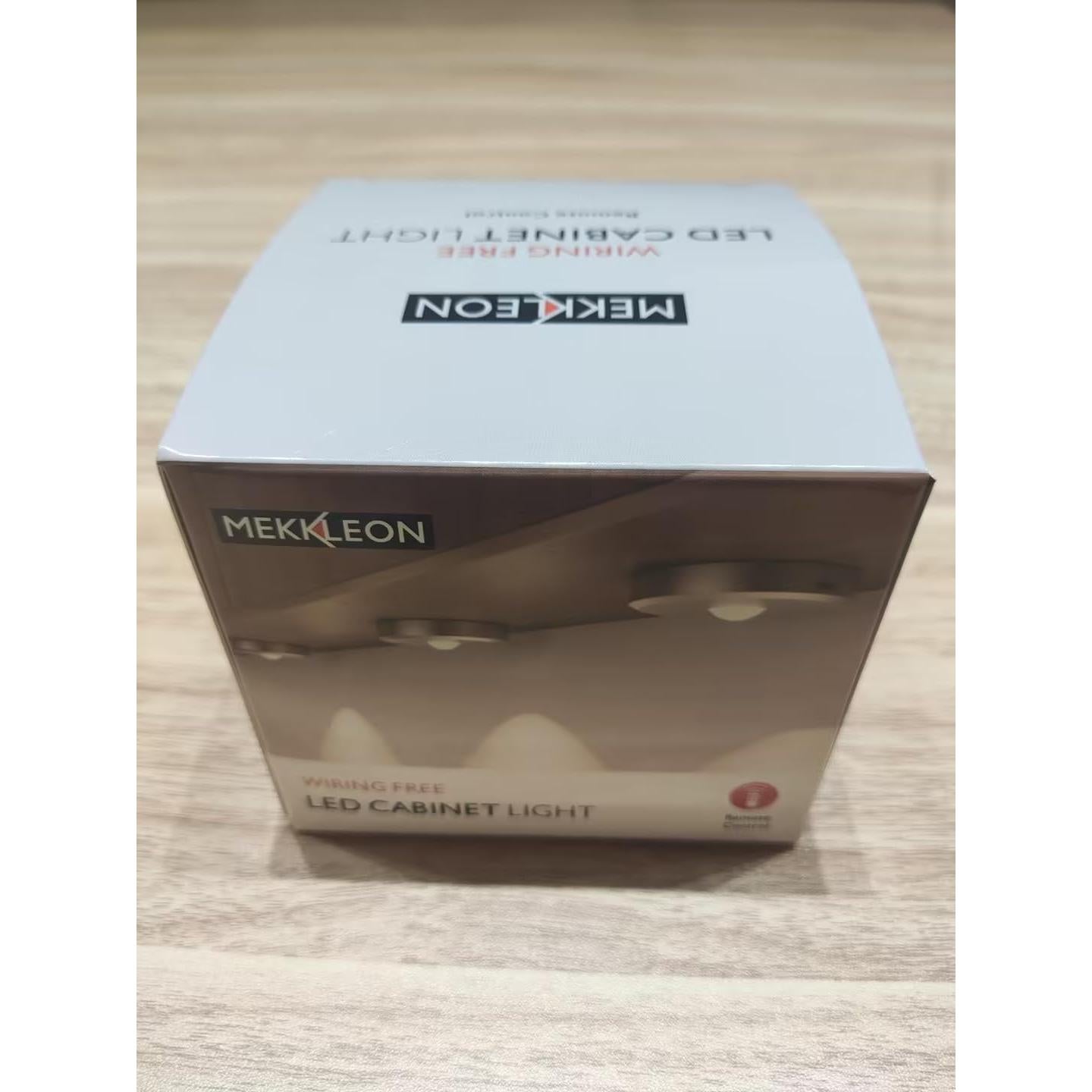 Luces Puck LED Recargables MEKKLEON 3 Pcs Control Remoto