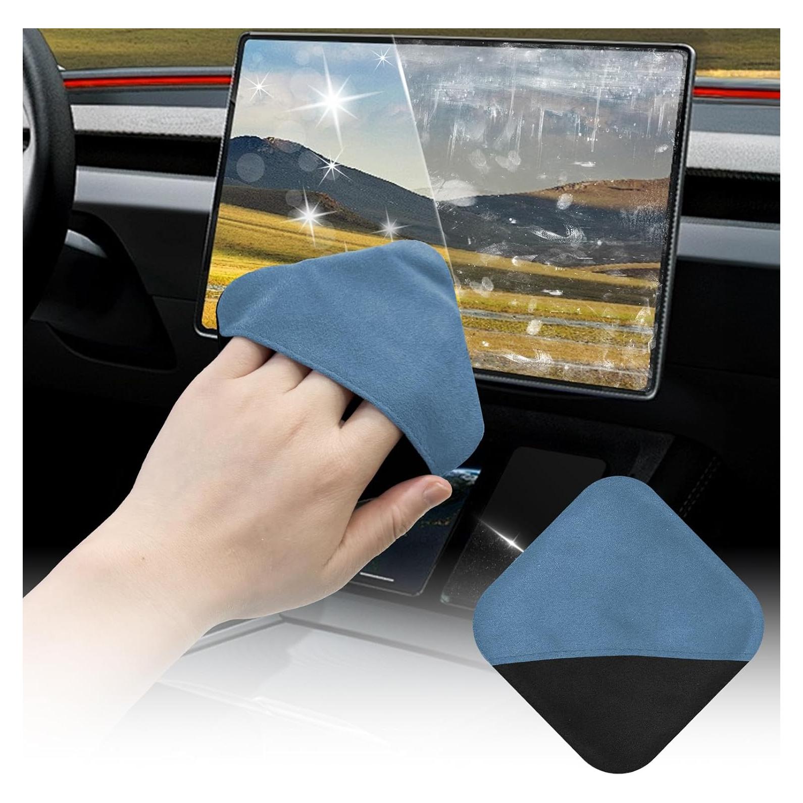 Limpiador de Pantallas de Coche SuperKaKa - Paño Microfibra Azul