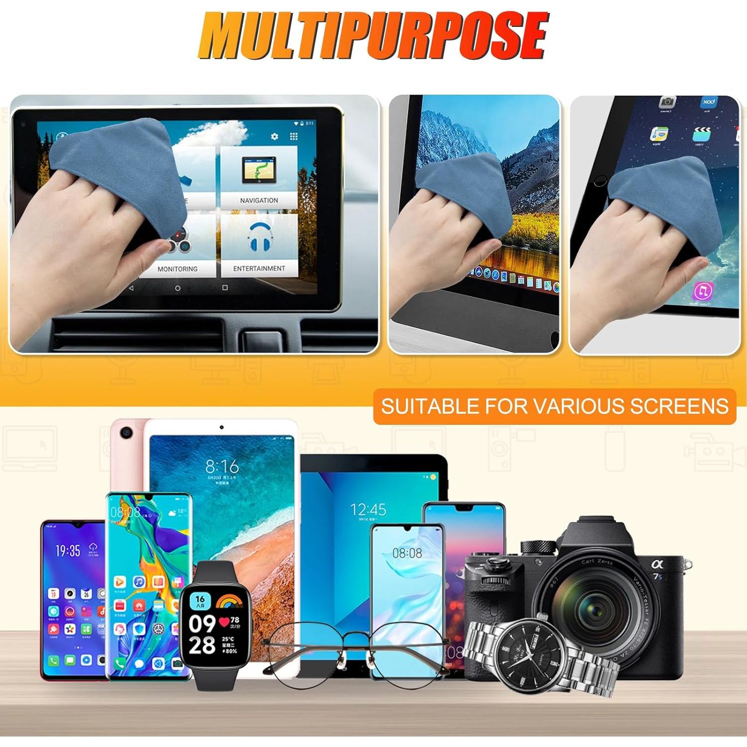 Limpiador de Pantallas de Coche SuperKaKa - Paño Microfibra Azul