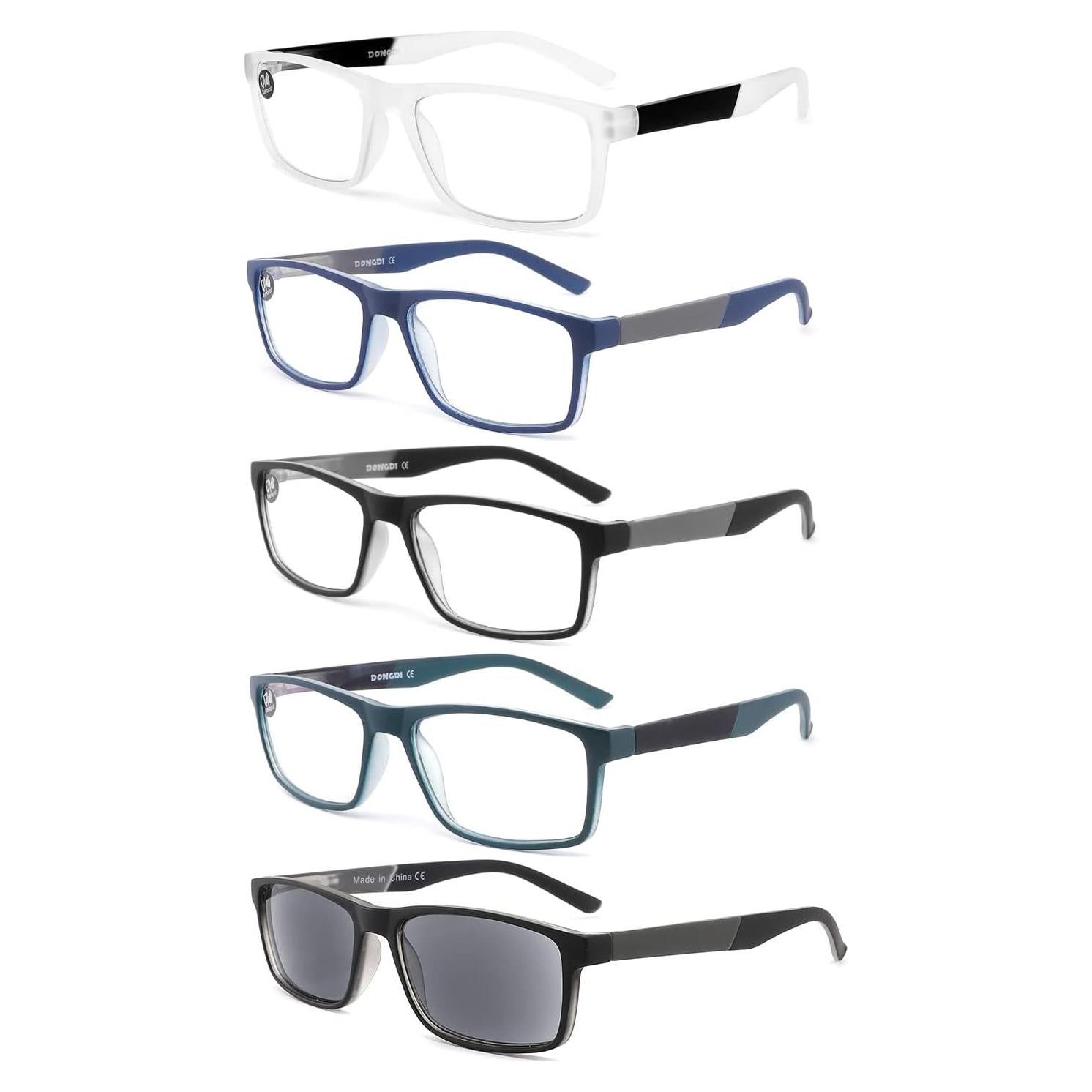 Gafas de lectura DONGDI 4 Pack Anti Luz Azul UV400