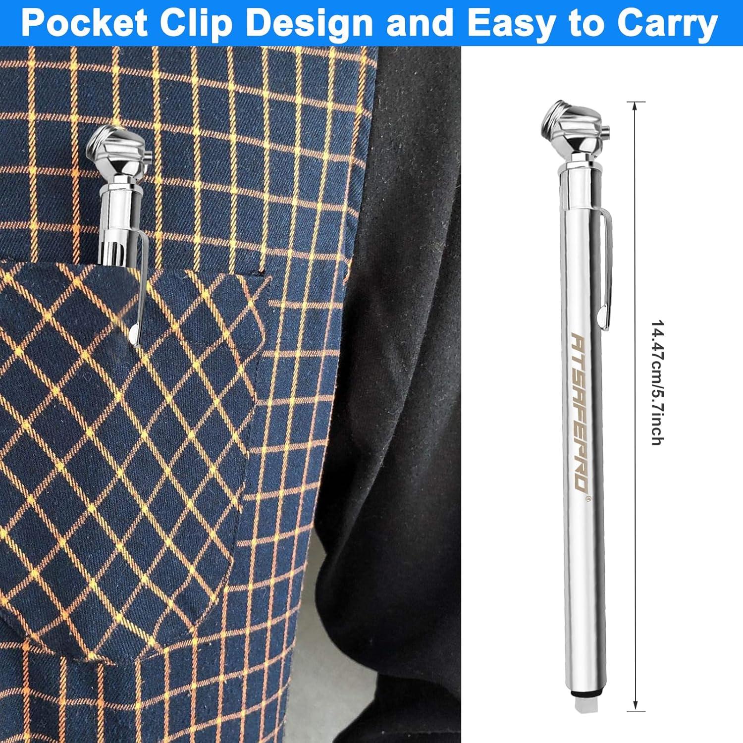 Medidor de Presión de Neumáticos ATsafepro (Paquete de 10)