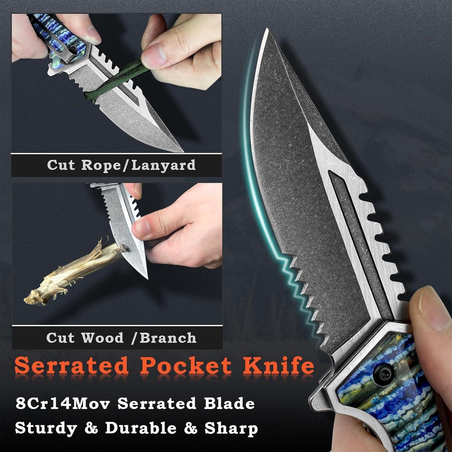 Cuchillo de Bolsillo Plegable MADSABRE 21.5 cm Acero EDC